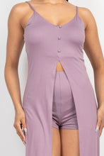 Load image into Gallery viewer, Scoop Buttoned Full Cami Top & Mini Shorts Set