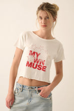 Load image into Gallery viewer, My Own Muse Vintage Wash Cropped Graphic Tee