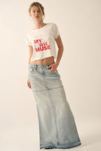 Load image into Gallery viewer, My Own Muse Vintage Wash Cropped Graphic Tee