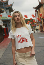 Load image into Gallery viewer, My Own Muse Vintage Wash Cropped Graphic Tee