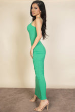 Load image into Gallery viewer, Ribbed Mermaid Hem Camisole Maxi Dress