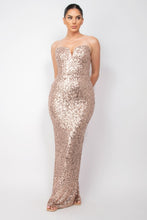 Load image into Gallery viewer, Sequin V-bar Crisscross Tube Dress