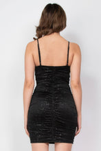 Load image into Gallery viewer, Cowl Neck Glittered Mesh Dress