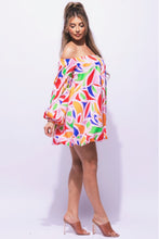 Load image into Gallery viewer, Off Shoulder Bubble Dress