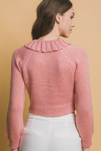 Load image into Gallery viewer, Short collard sweater