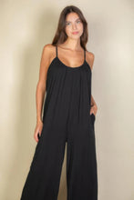 Load image into Gallery viewer, Spaghetti Strap Solid Wide Jumpsuit