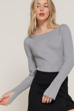 Load image into Gallery viewer, Long Sleeve Boat Neck Sweater