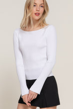 Load image into Gallery viewer, Long Sleeve Boat Neck Sweater