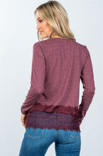 Load image into Gallery viewer, Boho lace-panel and hem top