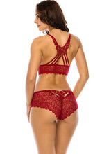 Load image into Gallery viewer, Lace and strappy racer back style