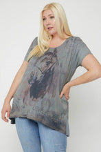Load image into Gallery viewer, Horse Sublimation Print Short Sleeve Top