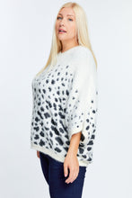 Load image into Gallery viewer, Printed Round Neck Loose Sweater