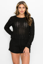 Load image into Gallery viewer, Sweater Long Sleeves &amp; Short Set