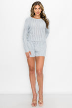 Load image into Gallery viewer, Sweater Long Sleeves &amp; Short Set