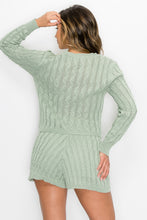 Load image into Gallery viewer, Sweater Long Sleeves &amp; Short Set