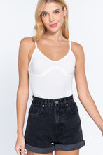 Load image into Gallery viewer, Bust Detail Cami Rib Bodysuit