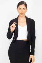 Load image into Gallery viewer, Collared Blazer &amp; Skirt Set