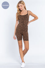 Load image into Gallery viewer, Adj Cami Leopard Seamless Romper