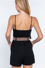 Load image into Gallery viewer, Sweetheart Neck Belted Romper