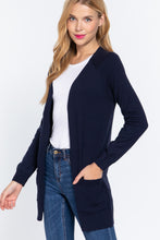 Load image into Gallery viewer, Raglan Slv Open Sweater Cardigan