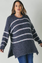 Load image into Gallery viewer, Plus Sweater With Stripe Detail