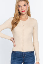 Load image into Gallery viewer, Long Slv Crew Neck Basic Cardigan