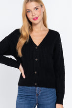 Load image into Gallery viewer, Long Slv V-neck Knit Cardigan