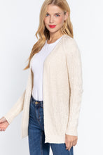 Load image into Gallery viewer, Long Slv Open Front Sweater Cardigan