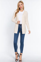 Load image into Gallery viewer, Long Slv Open Front Sweater Cardigan