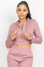 Load image into Gallery viewer, Zip-up Corset Hoodie &amp; Jogger Pants Set