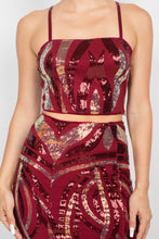 Load image into Gallery viewer, Sequin Square Cami Top &amp; Mini Skirts Set