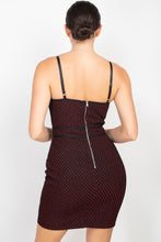 Load image into Gallery viewer, Sleeveless Sparkle Honeycomb Bodycon Dress