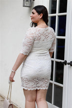 Load image into Gallery viewer, Plus Lace Mini Dress