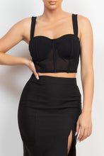 Load image into Gallery viewer, Contrasting Mesh Padded Tank Top