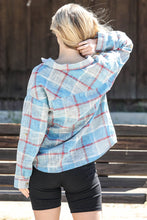 Load image into Gallery viewer, Cotton &amp; Linen Blend Textured Plaid Shirt Top