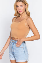 Load image into Gallery viewer, Scoop Neck 2 Ply Crop Tank Top