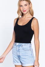 Load image into Gallery viewer, Scoop Neck 2 Ply Crop Tank Top