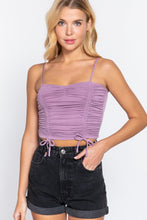 Load image into Gallery viewer, Ruched Side Shirring Cami Top