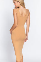 Load image into Gallery viewer, Sleeveless Scoop Neck Rib Midi Dress