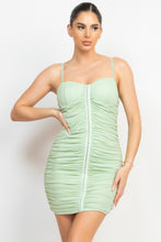 Load image into Gallery viewer, Hook &amp; Eye Ruched Cami Mini Dress