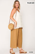 Load image into Gallery viewer, Frayed Wide Leg Pants With Pockets