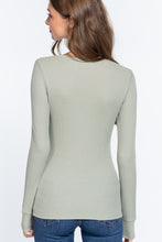 Load image into Gallery viewer, Long Slv V-neck Thermal Top