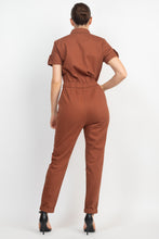 Load image into Gallery viewer, Collared Button-front Jumpsuit