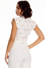 Load image into Gallery viewer, Eyelet Designed Fashion Short Top