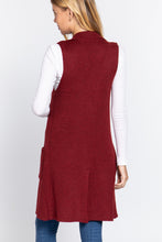 Load image into Gallery viewer, Sleeveless Long Sweater Vest