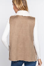 Load image into Gallery viewer, Shawl Faux Suede Fur Bonded Vest