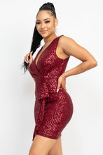 Load image into Gallery viewer, Sequin Mesh Bodycon Dress