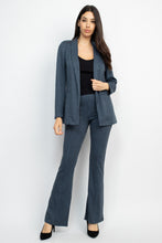 Load image into Gallery viewer, Houndstooth Notch Seamed Blazer