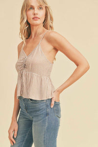 Front Ruch Babydoll Tank