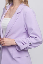 Load image into Gallery viewer, Woven Solid 3/4 Sleeve Blazer